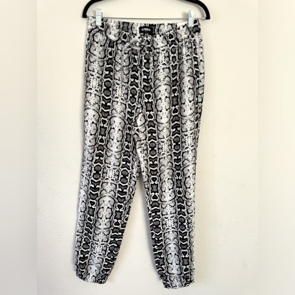 Express Snake Print Ankle Pants NWT